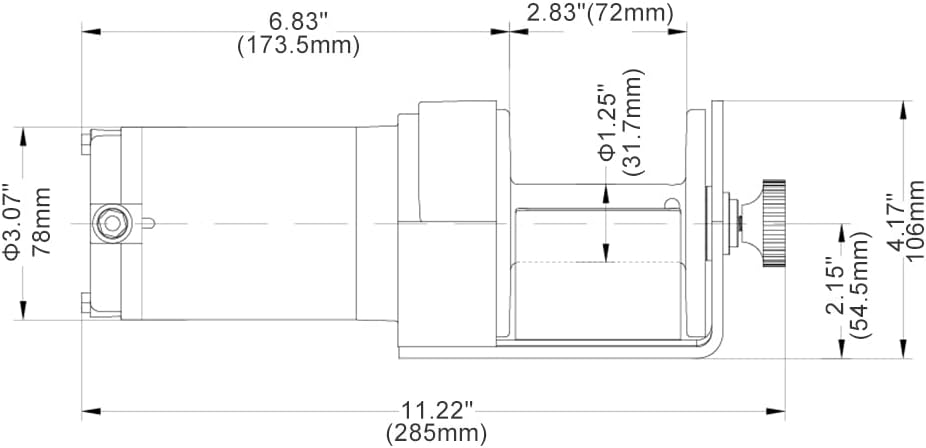 RUGCEL 2000-lb. ATV/UTV Electric Winch