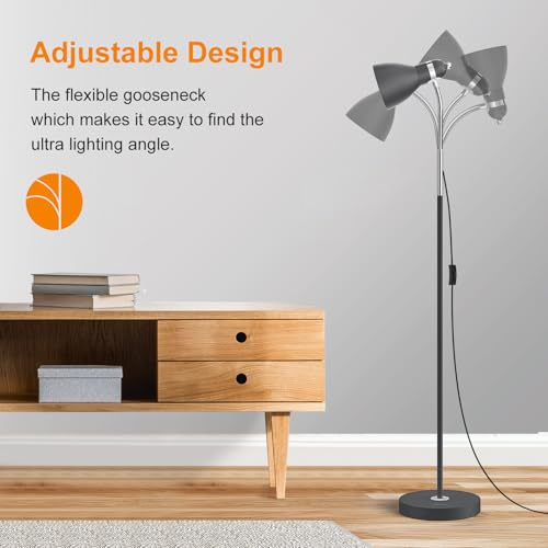 LEPOWER Floor Lamp, Adjustable Gooseneck
