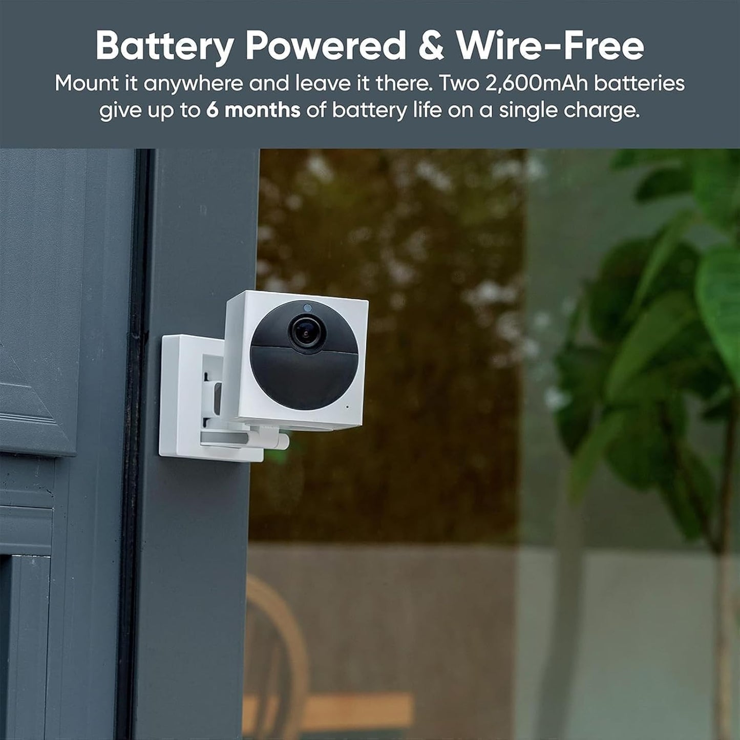 1080p Wyze Cam Outdoor Add-on v2, 6-Mo Battery