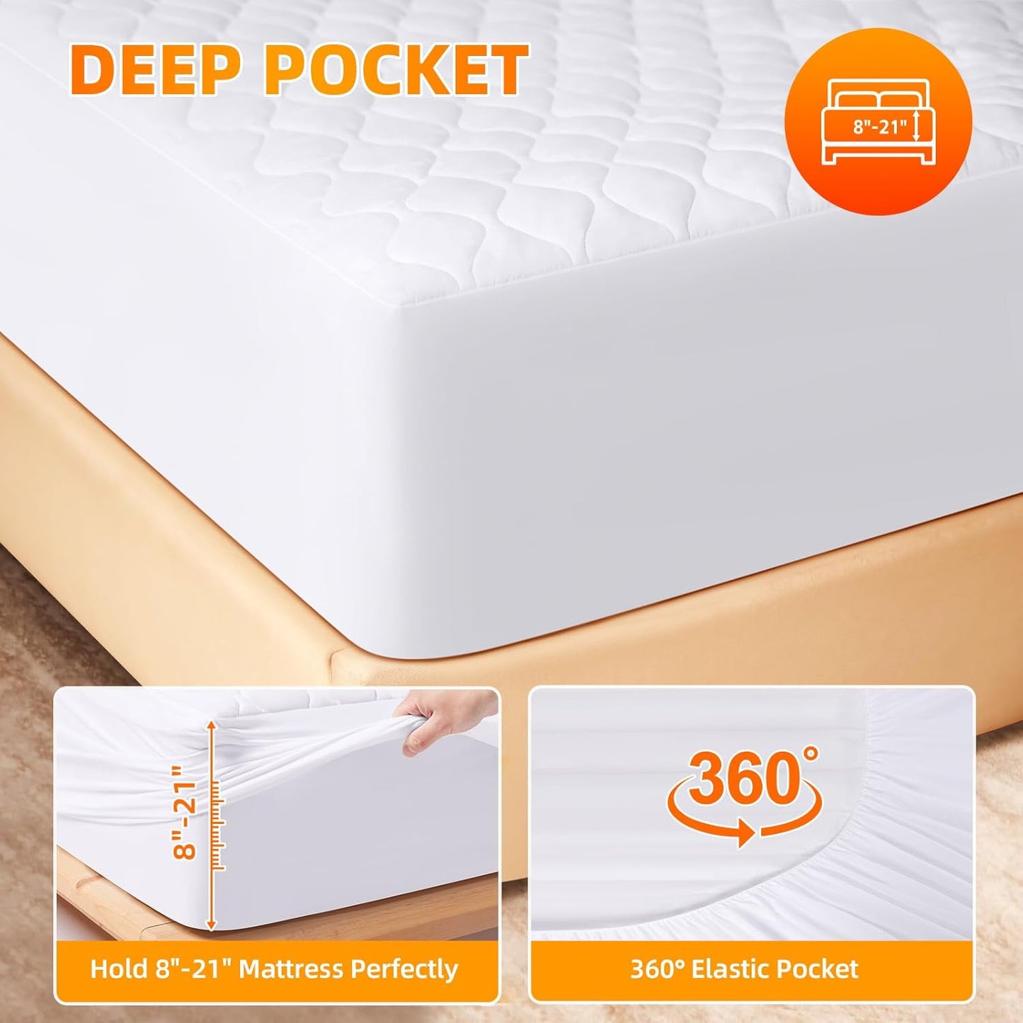 Heated Pad Queen 9 Heat, Fits Up to 21".
