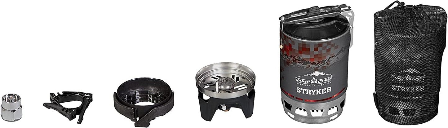 Camp Chef Mountain Series Stryker 200 - Multi-Fuel Camping Stove for Camping Gear & Outdoor Cooking - Uses Propane or Isobutane