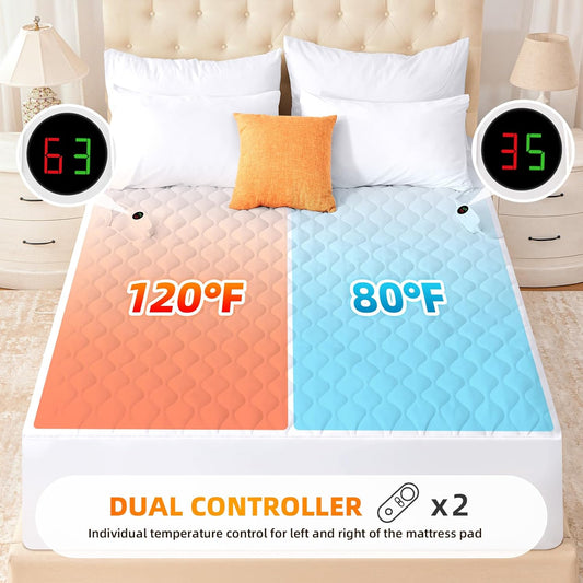 Heated Pad Queen 9 Heat, Fits Up to 21".