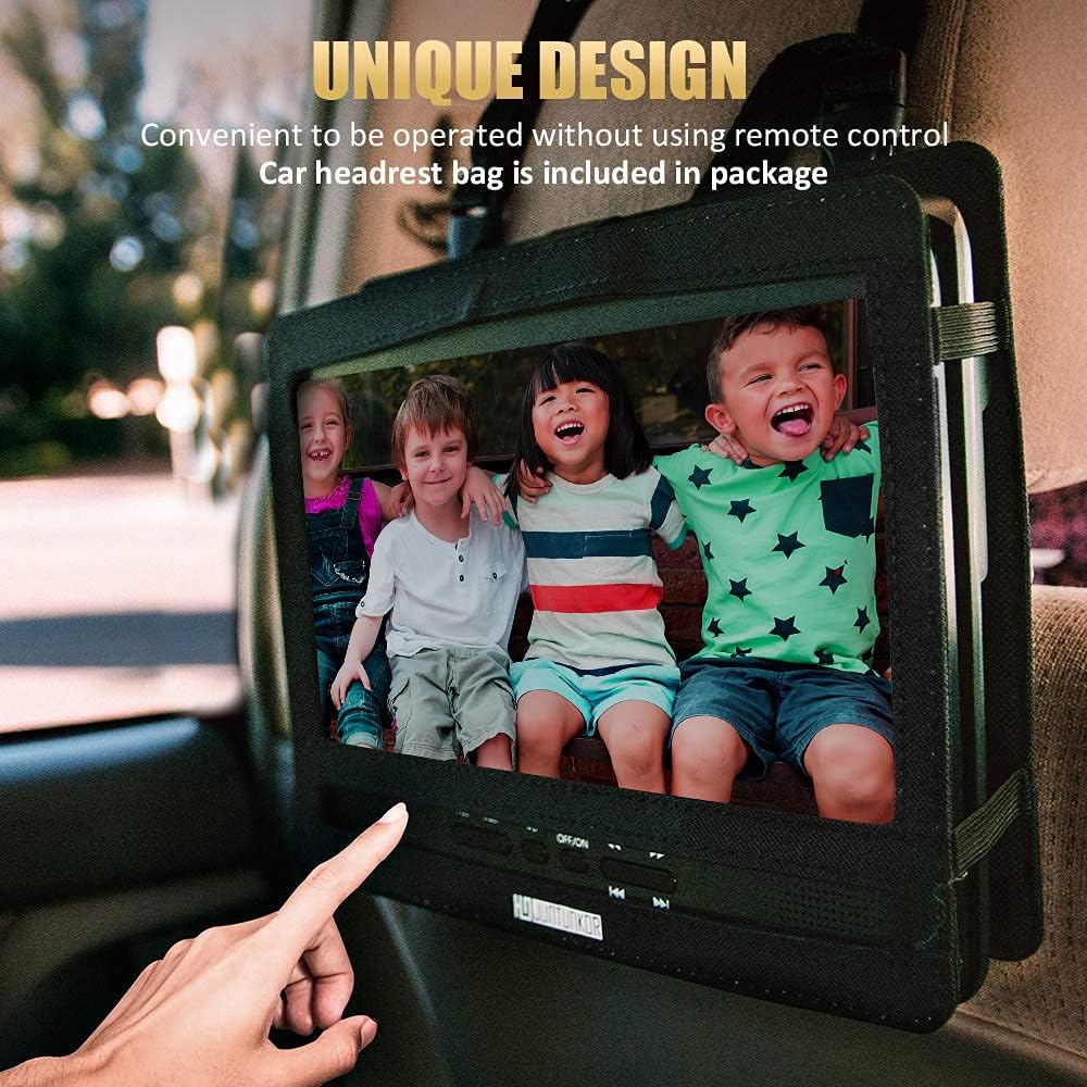 12" Portable DVD, 5hr Battery, 10.1" Display