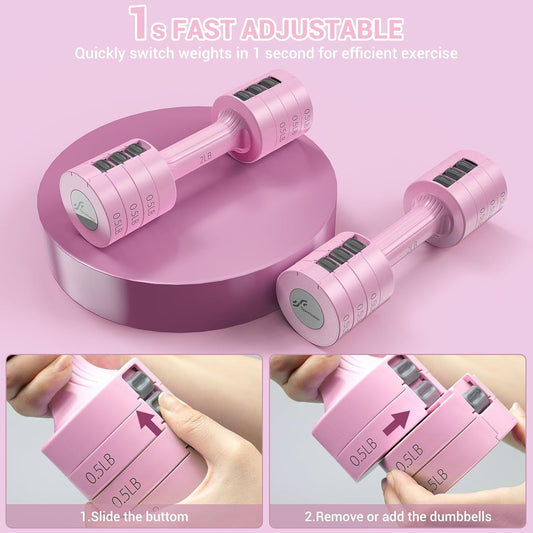 Sportneer Adjustable 4-in-1 Dumbbells Set