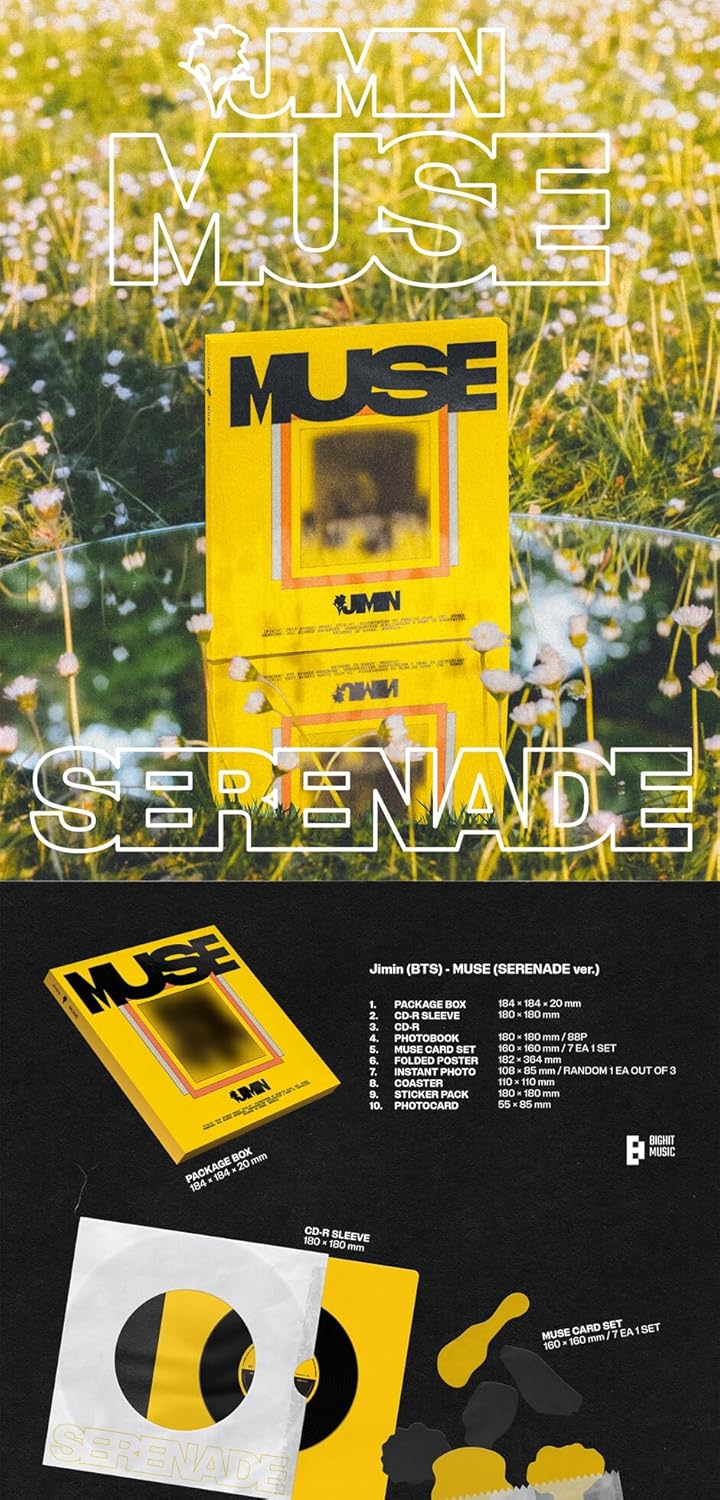 BTS Jimin MUSE 2nd Album with Tracking Sealed Bangtan (Standard SET(BLOOMING+SERENADE))