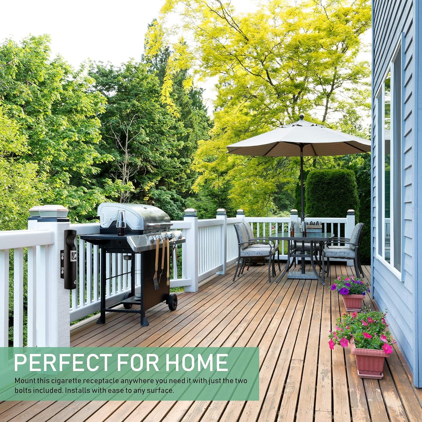 ELITRA Wall Mounted Cigarette Receptacle