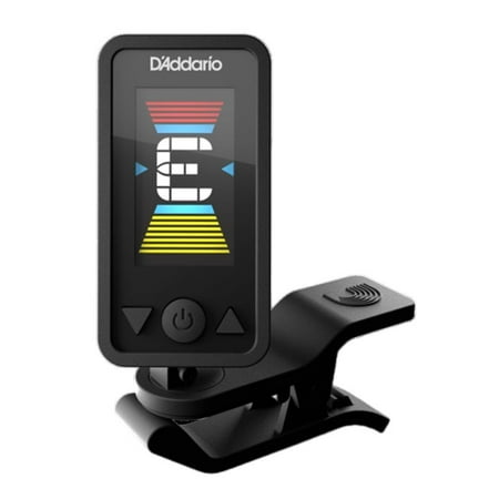 D'Addario Eclipse Headstock Rechargeable Tuner with Multi-Swivel Action, LCD Display and Auto Power-Off for Guitars and Ukulele