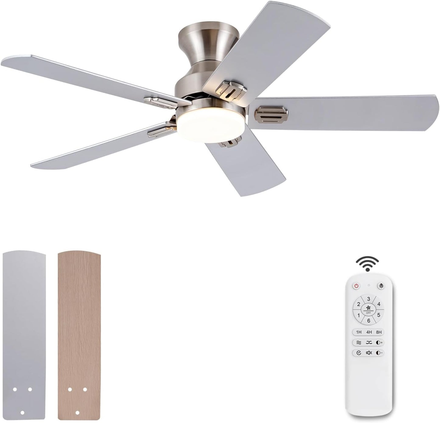 KENSID 42" Ceiling Fan w/ Light & Remote