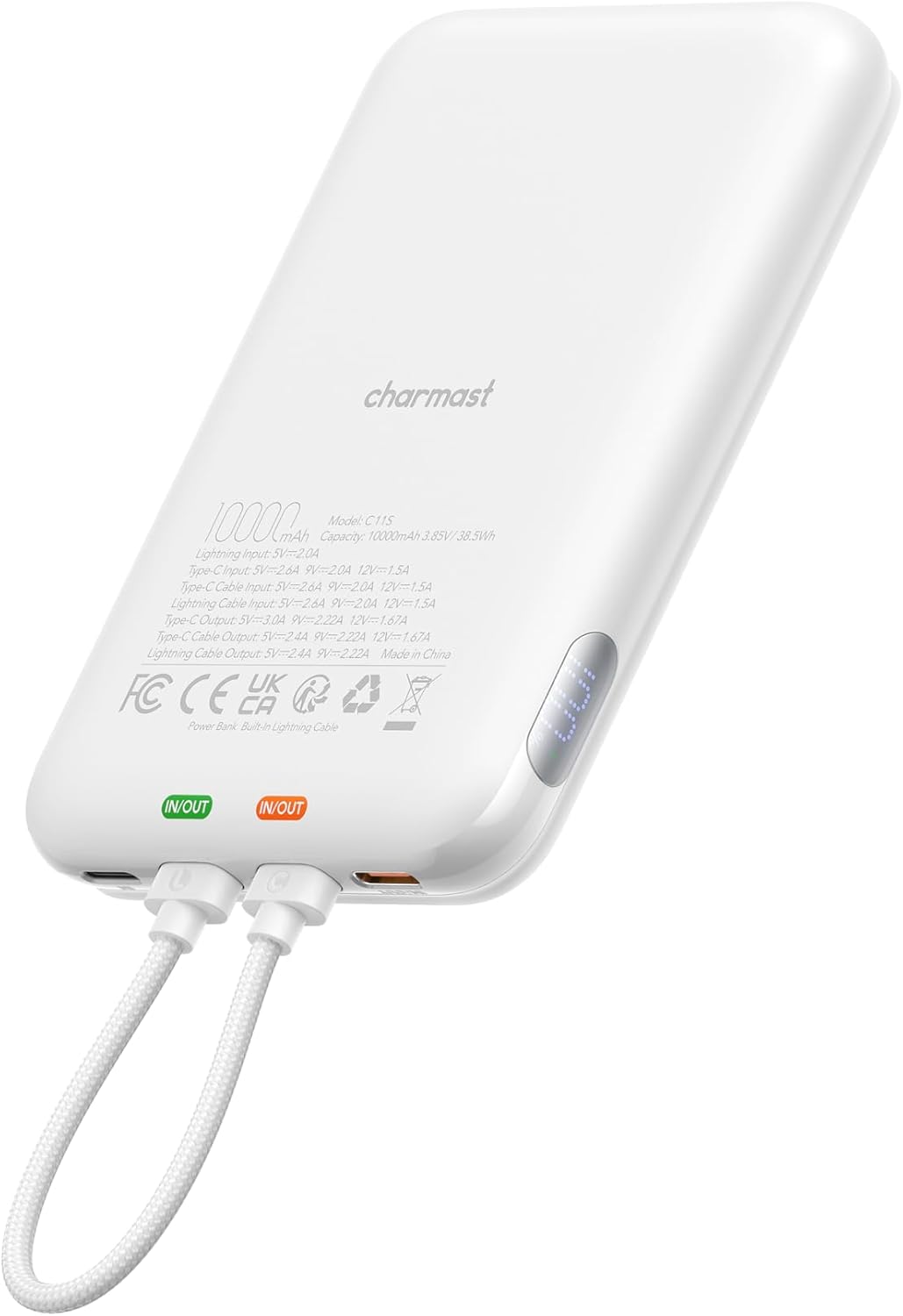 Charmast 10000mAh PD Charger iPhone/Samsung