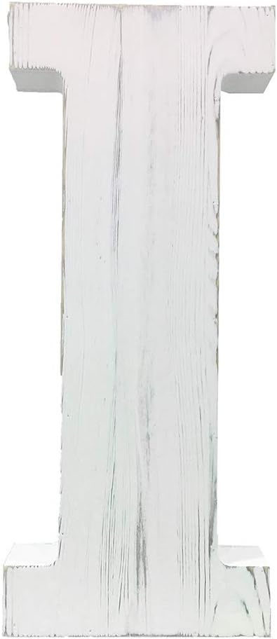 Extra Large Wood Decor Letters (I), Distressed