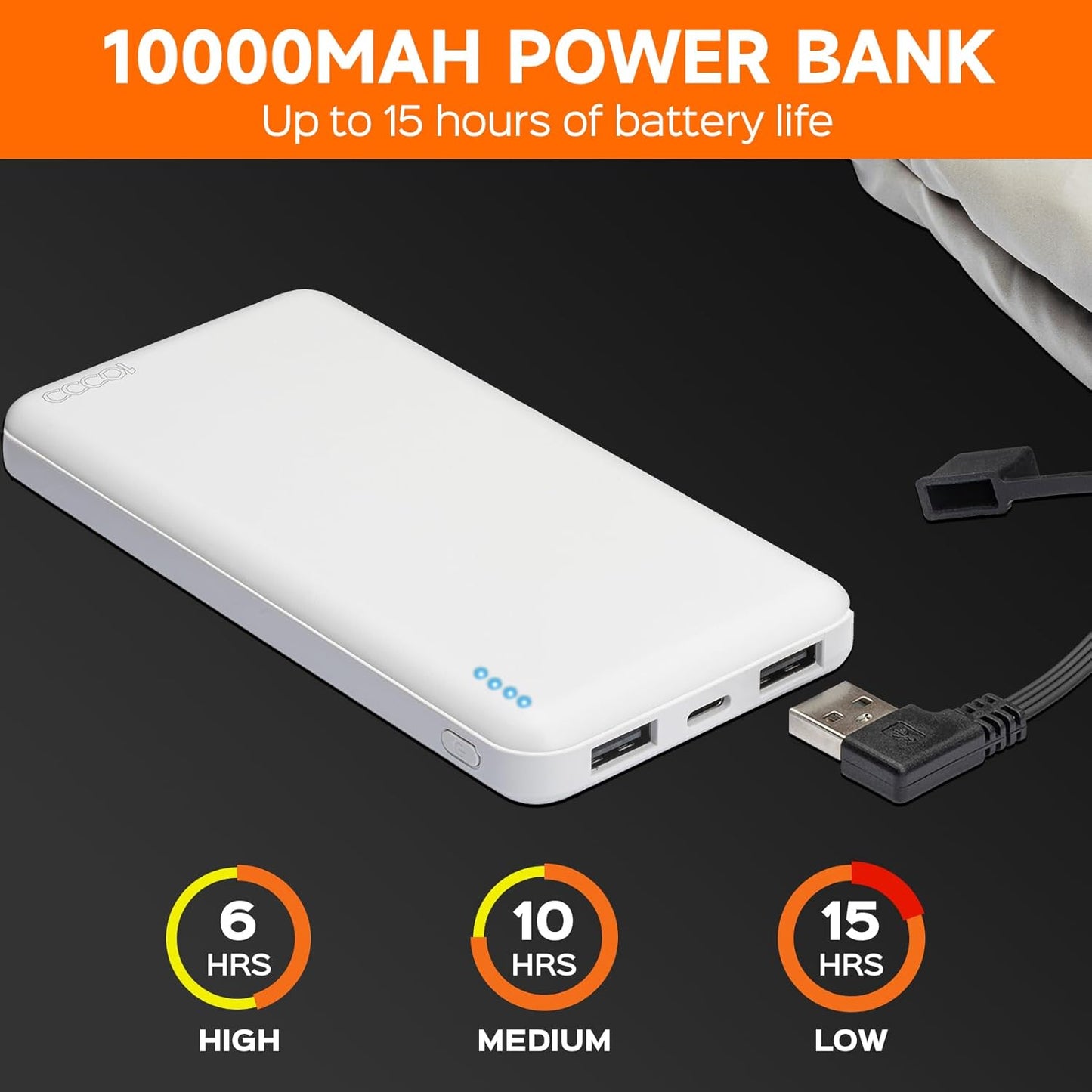 WOEHOL Heated Hand Warmer Pouch w/10000mAh