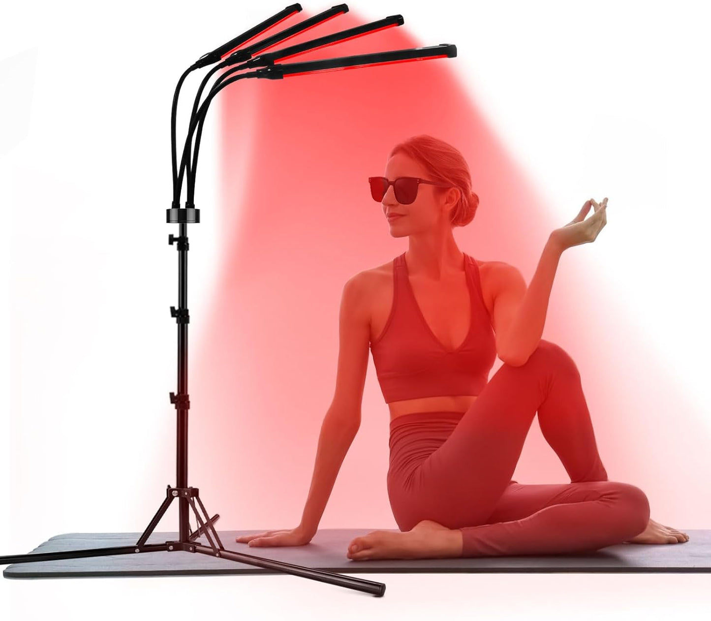 Red Light Therapy W/ Tripod, 180LEDs, 3-in-1