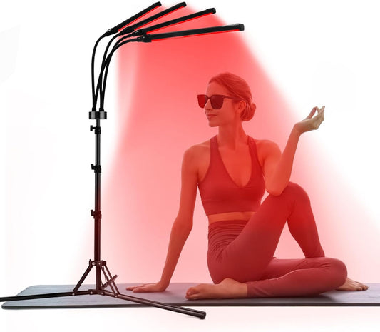 Red Light Therapy W/ Tripod, 180LEDs, 3-in-1