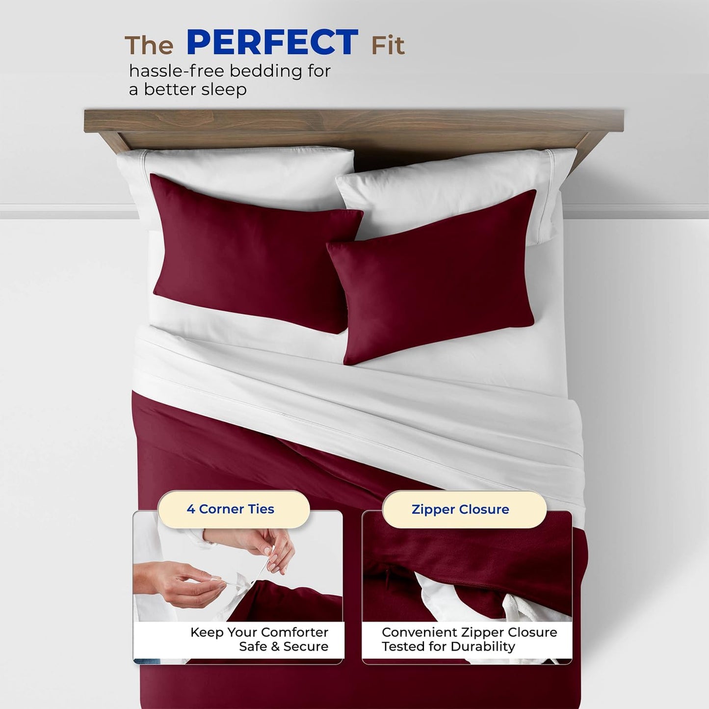 Duvet Cover Set Oversized King Size 1000TC