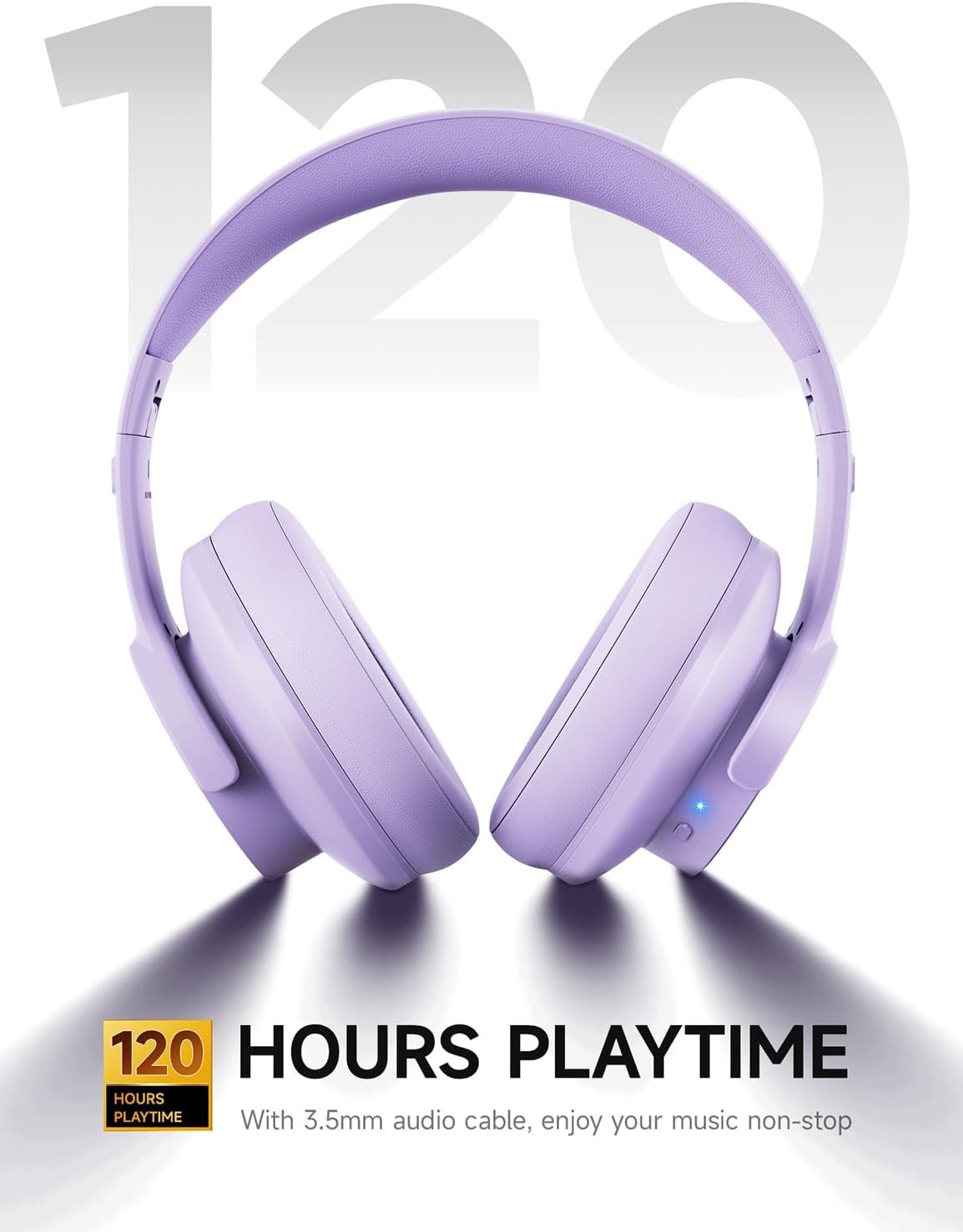 Picun B8 Wireless Bluetooth Headphones, 120H