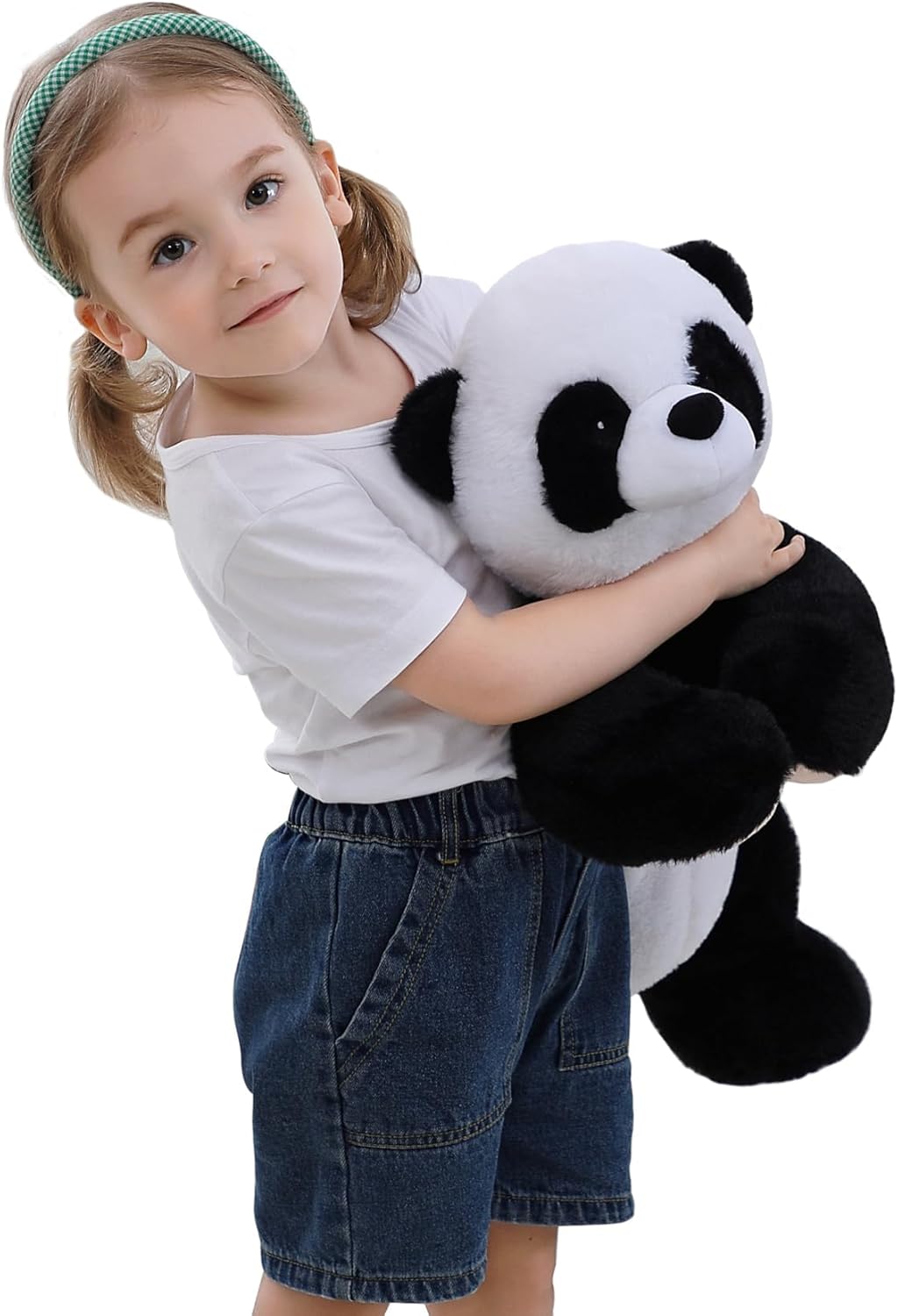 5 lbs, 27 inches Panda Weighted Plush Pillow