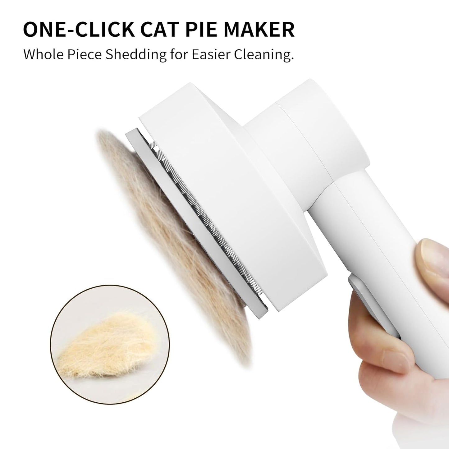 Cat Brush Self Cleaning Slicker for Indoor Shedding Short Haired Dogs Grooming Supplies for Long Hair Pet Comb Essentials Tools for Pitbulls Removes Matted Fur and Loose Undercoat Set (Gray)