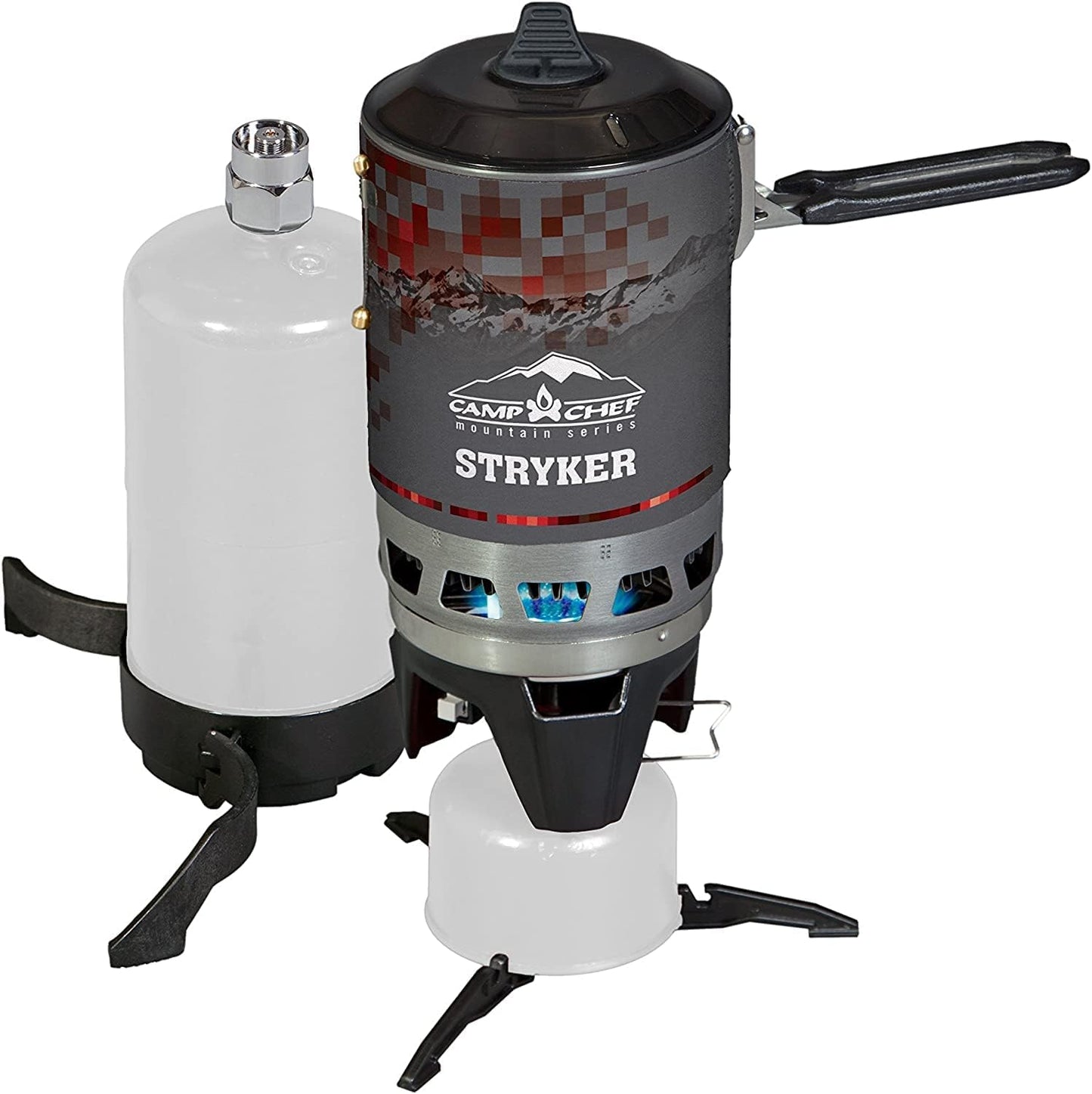 Camp Chef Mountain Series Stryker 200 - Multi-Fuel Camping Stove for Camping Gear & Outdoor Cooking - Uses Propane or Isobutane