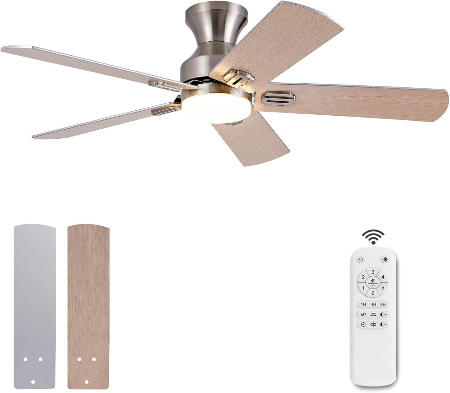KENSID 42" Ceiling Fan w/ Light & Remote