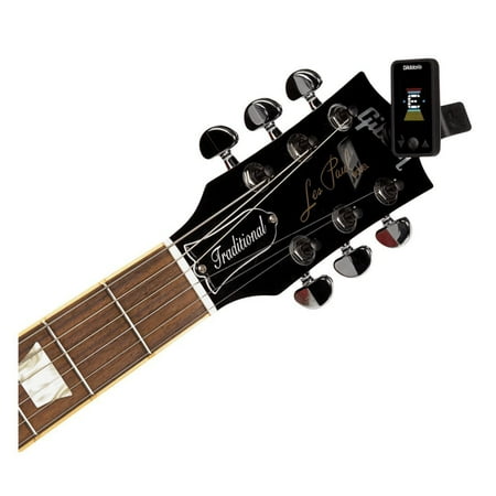 D'Addario Eclipse Headstock Rechargeable Tuner with Multi-Swivel Action, LCD Display and Auto Power-Off for Guitars and Ukulele