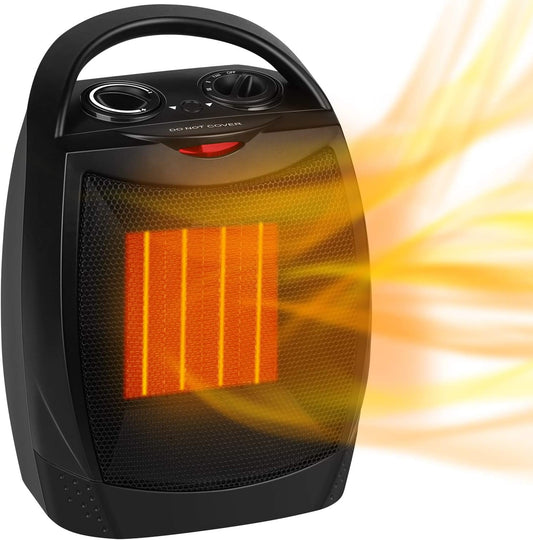 Portable Electric Space Heater, 1500W/750W