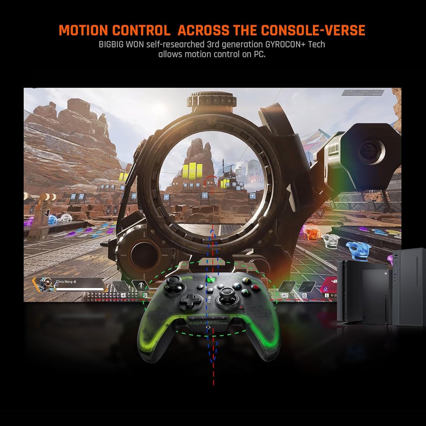 Wireless Controller, BIGBIG WON Rainbow 2 Pro