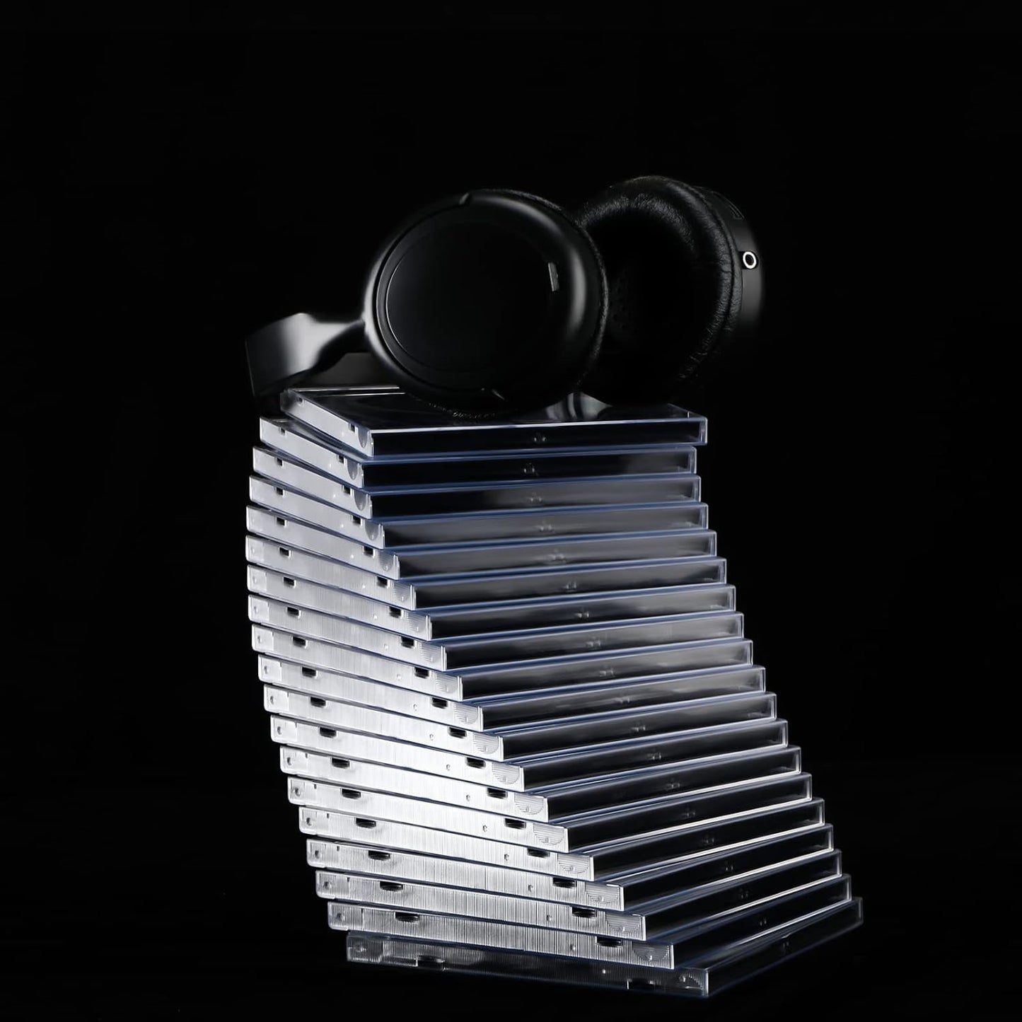 LEIFIDE 50 Pcs 10.4mm CD/DVD Jewel Cases