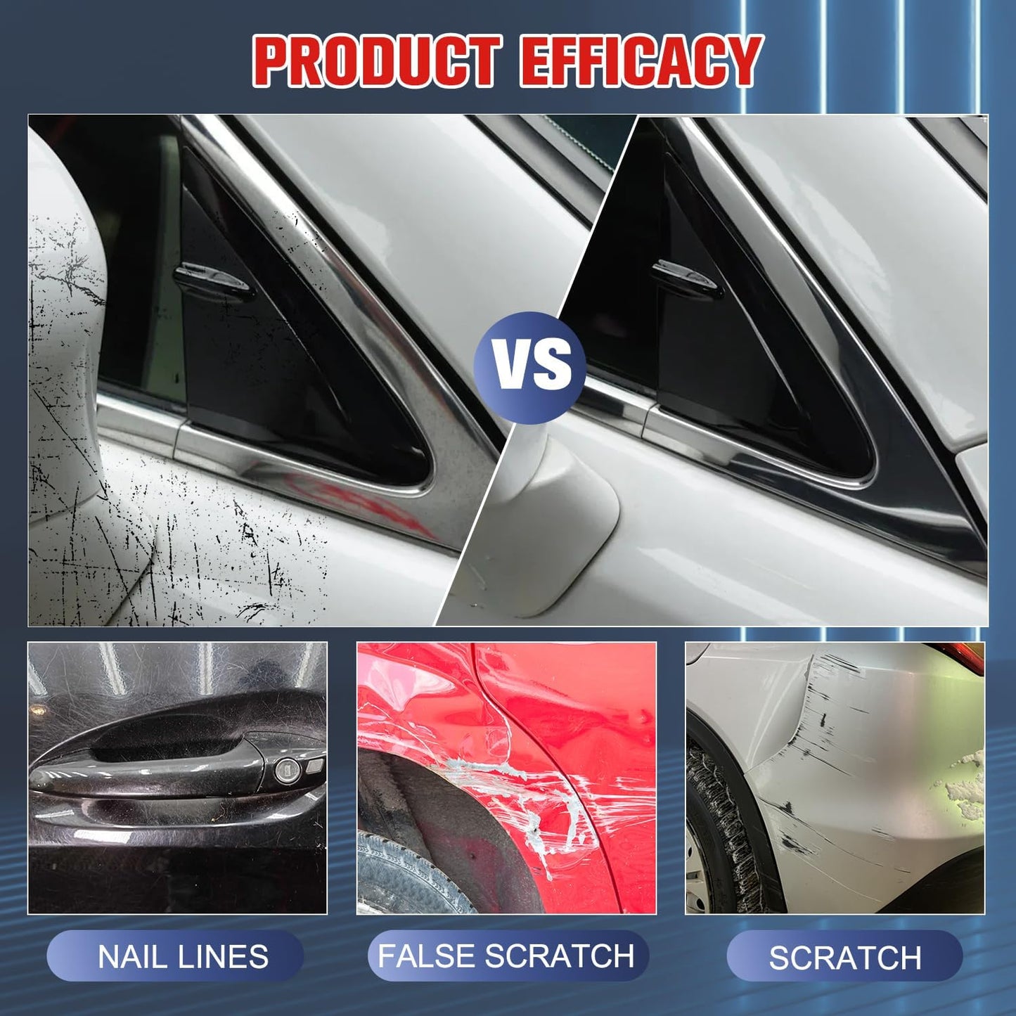 12PCS Upgrade Nano Sparkle Cloth Car Scratch Remover, Car Scratch Repair Paste, Magic Nano Cleaning Cloth