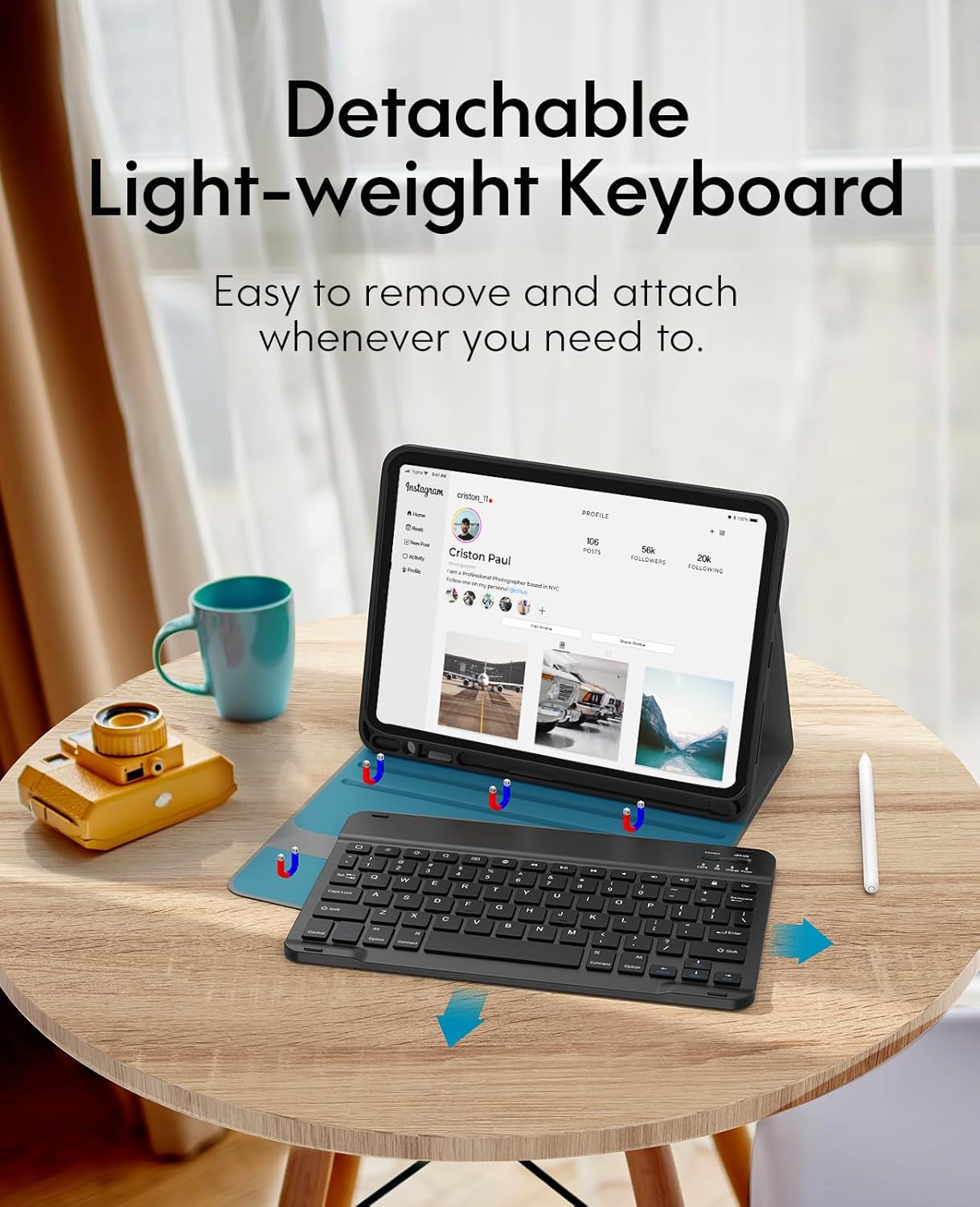 CHESONA iPad Air 11 Case Keyboard M3/M2