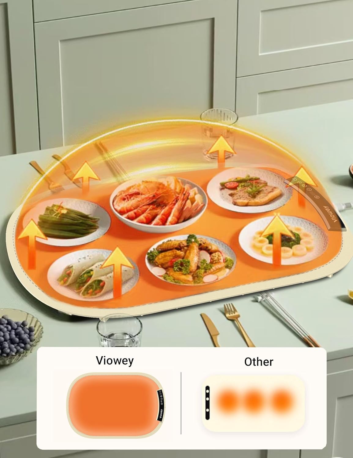 Electric Warming Tray - Full Surface Heater