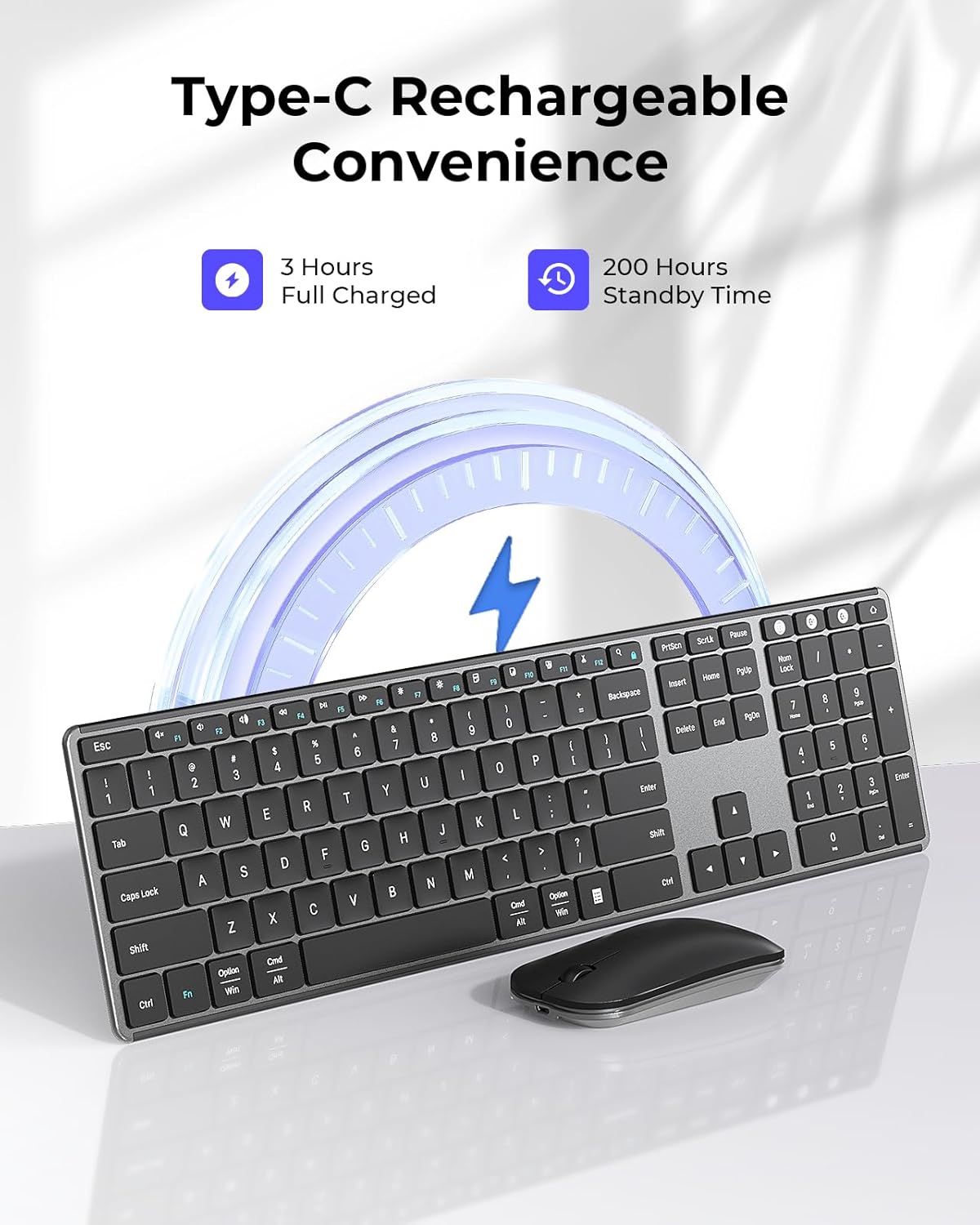 seenda Wireless Keyboard & Mouse Combo SKM64-3