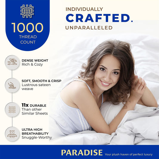 Duvet Cover Set Oversized King Size 1000TC
