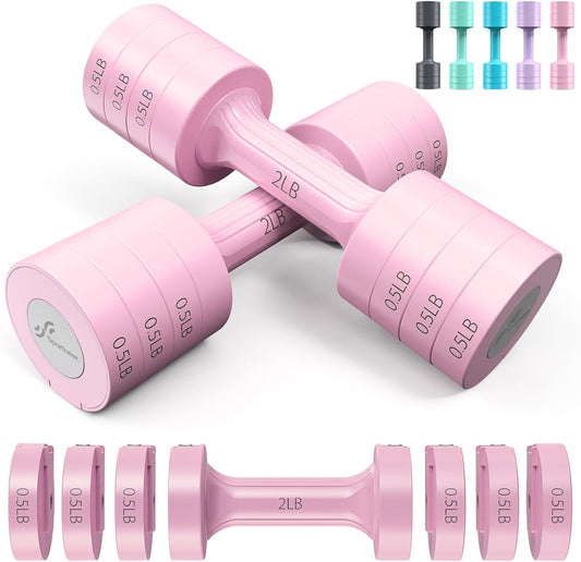 Sportneer Adjustable 4-in-1 Dumbbells Set