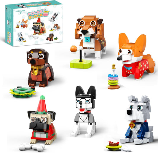 6pack Mini Dogs Compatible with Lego (754PCS)