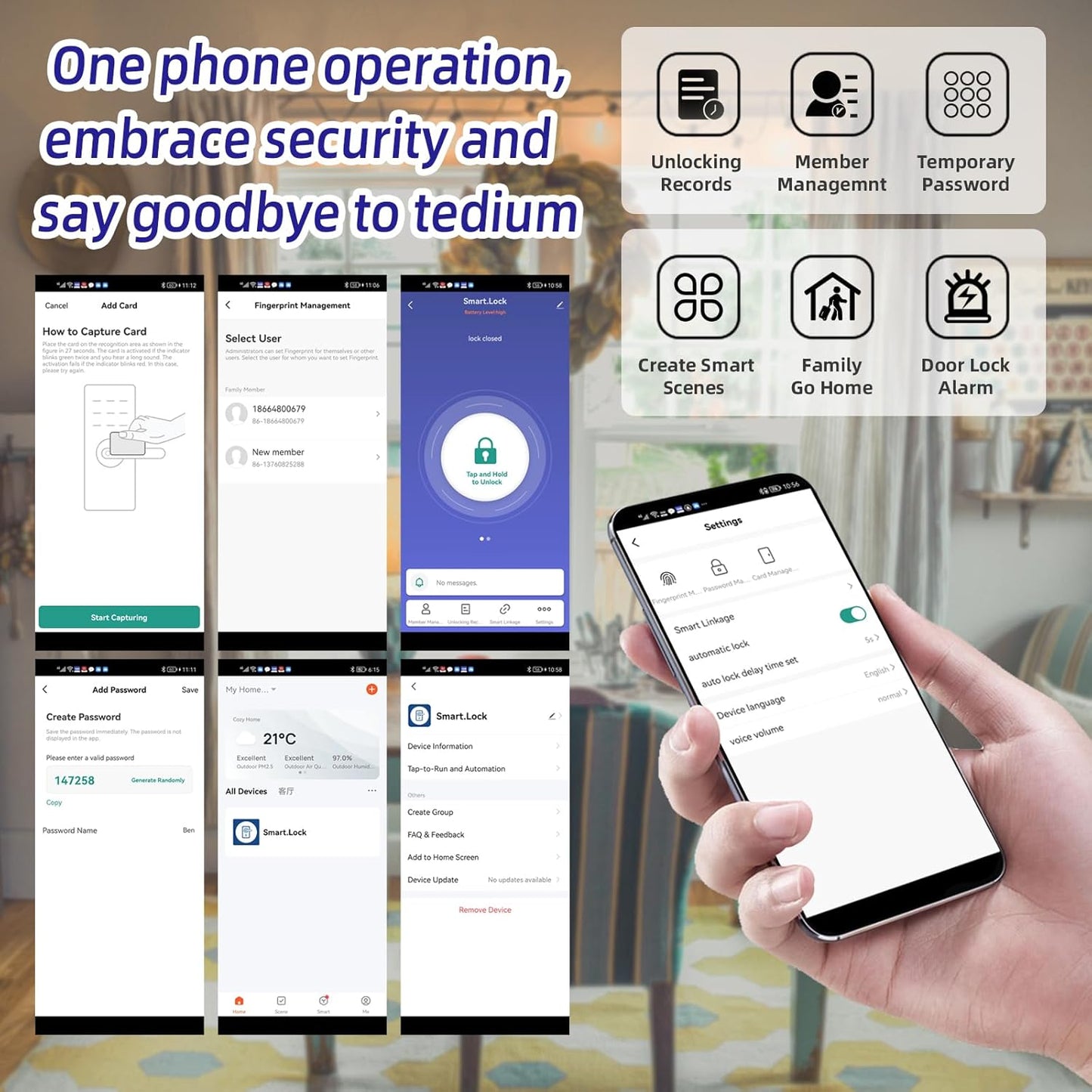 LETTON Fingerprint Keyless Entry Deadbolt