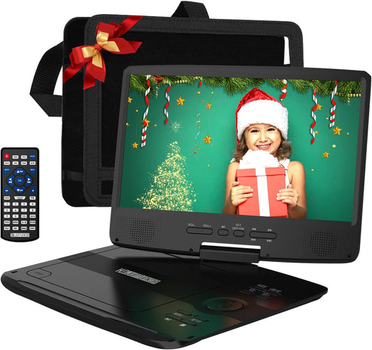 12" Portable DVD, 5hr Battery, 10.1" Display