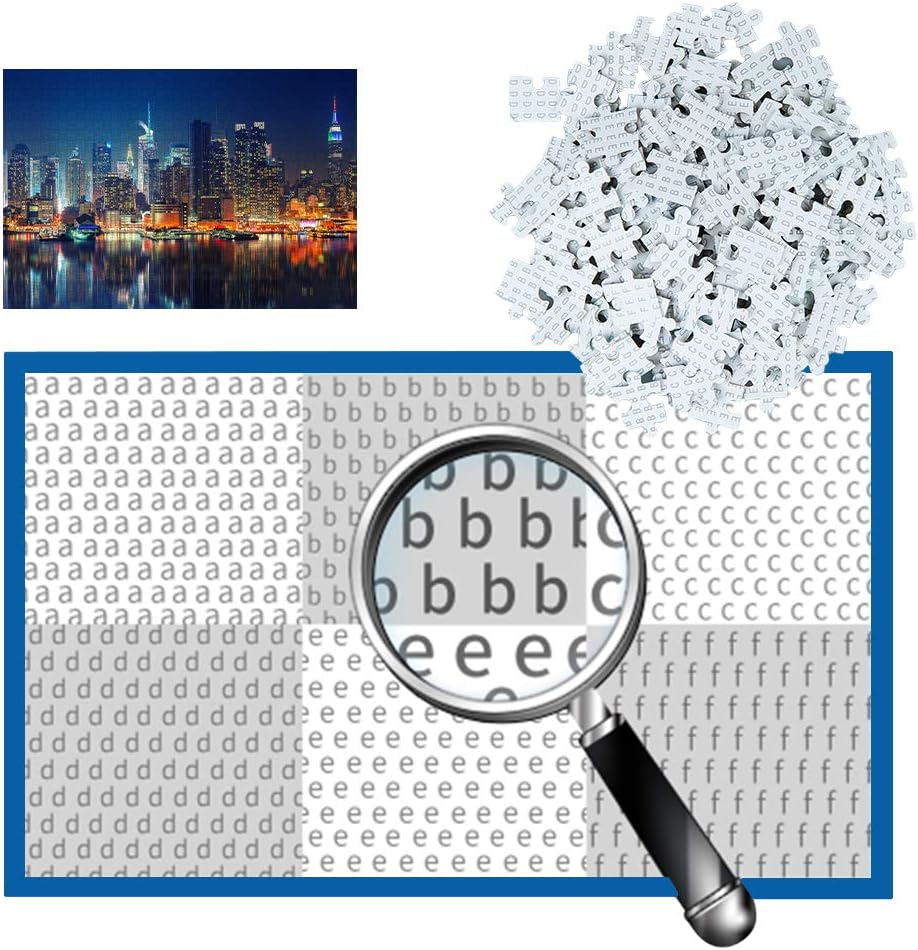 Jigsaw Puzzle, New York City Skyline Jigsaw Puzzles 1000 Pieces for Adult, DIY Puzzles Educational Brain Challenge Games for Adults, Jigsaw Puzzle with Poster（50×70cm / 27.55" x 19.68"）