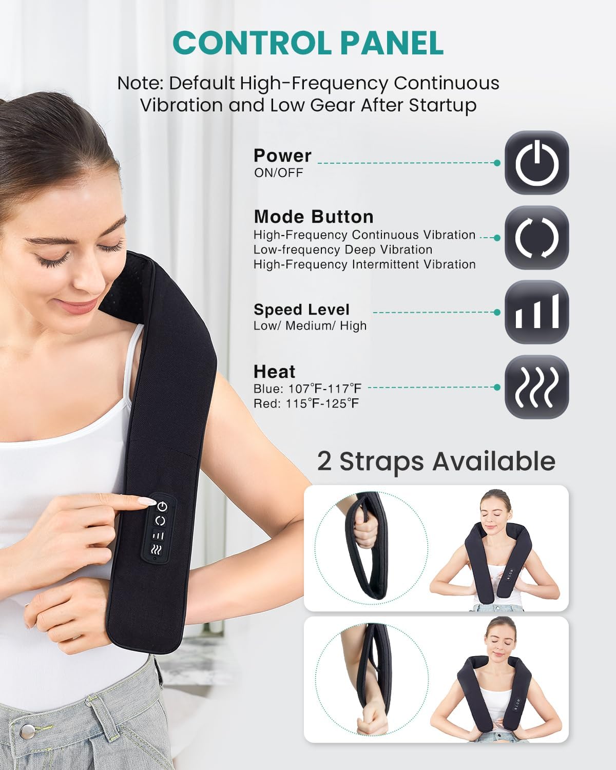 Nekteck Neck & Back Massager with Heat