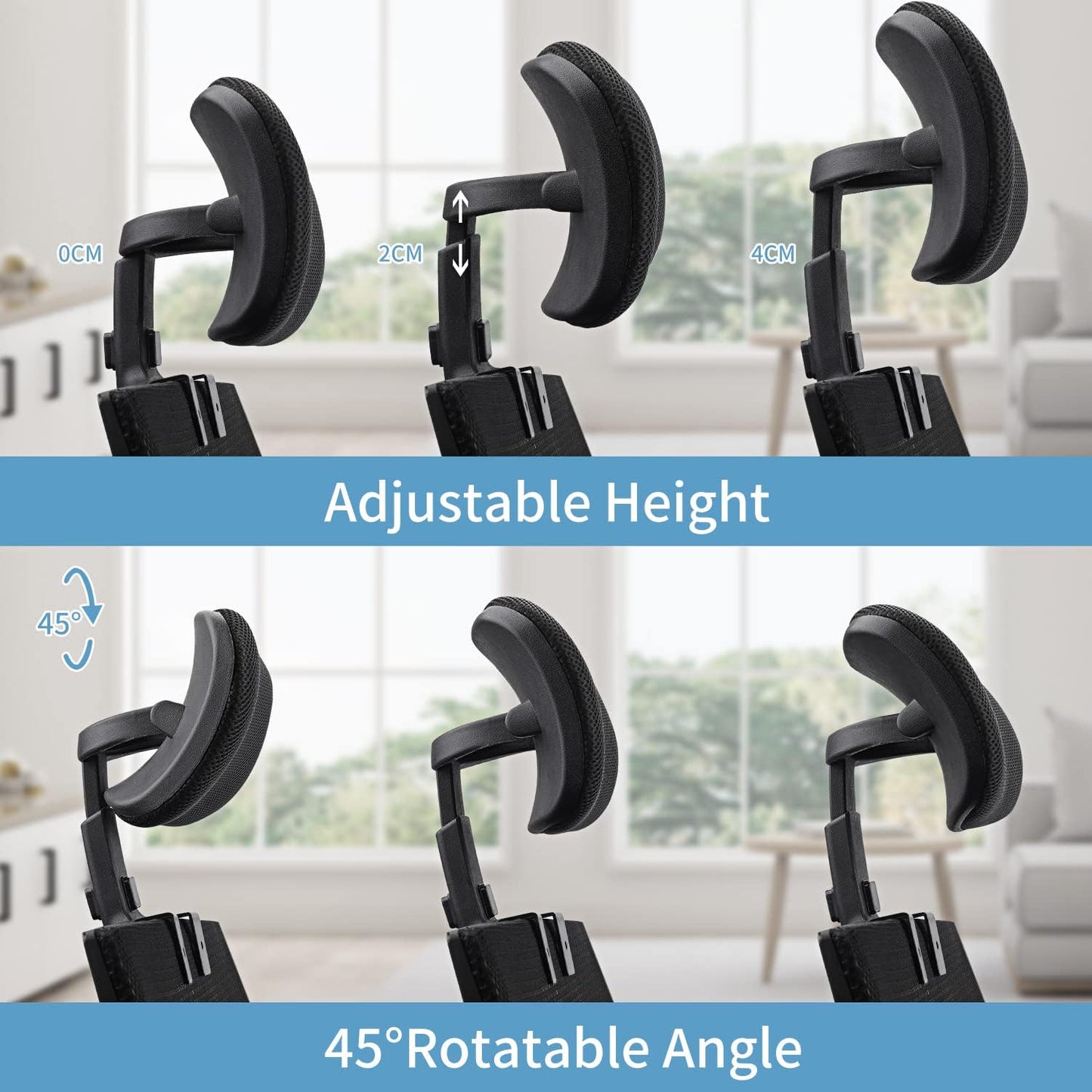 Office Chair Universal Headrest Attachment