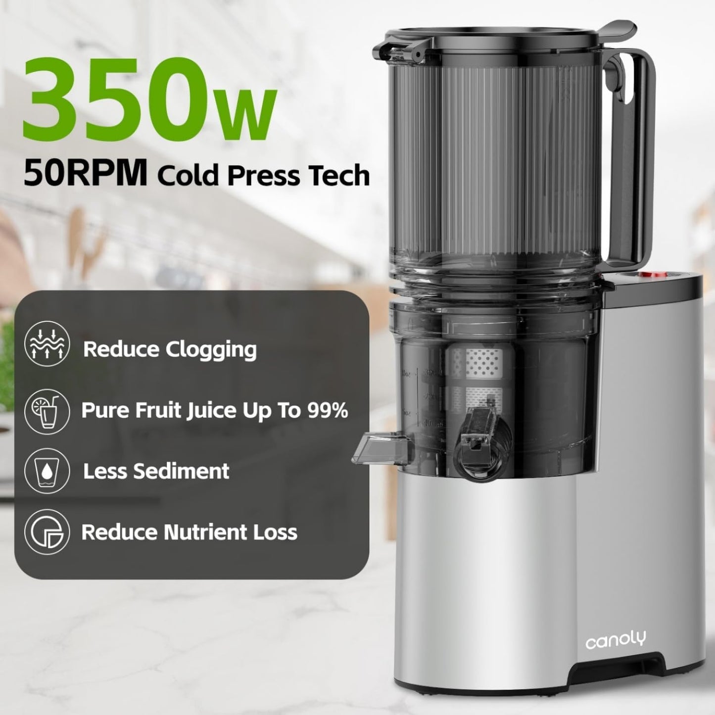 Cold Press Juicer, Easy to Clean