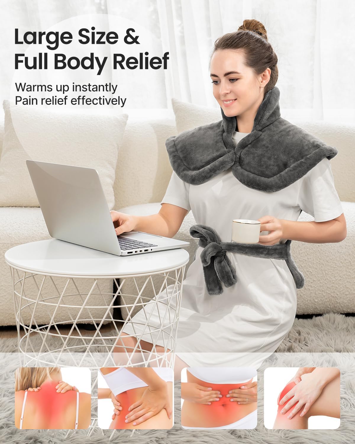 Electric Heating Pad, 24"x33", ETL Certified