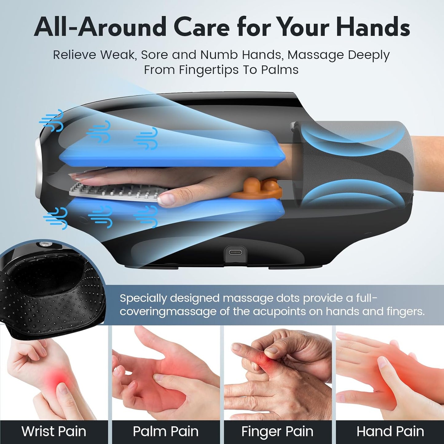 FSA HSA Eligible Hand Massager with Rollers