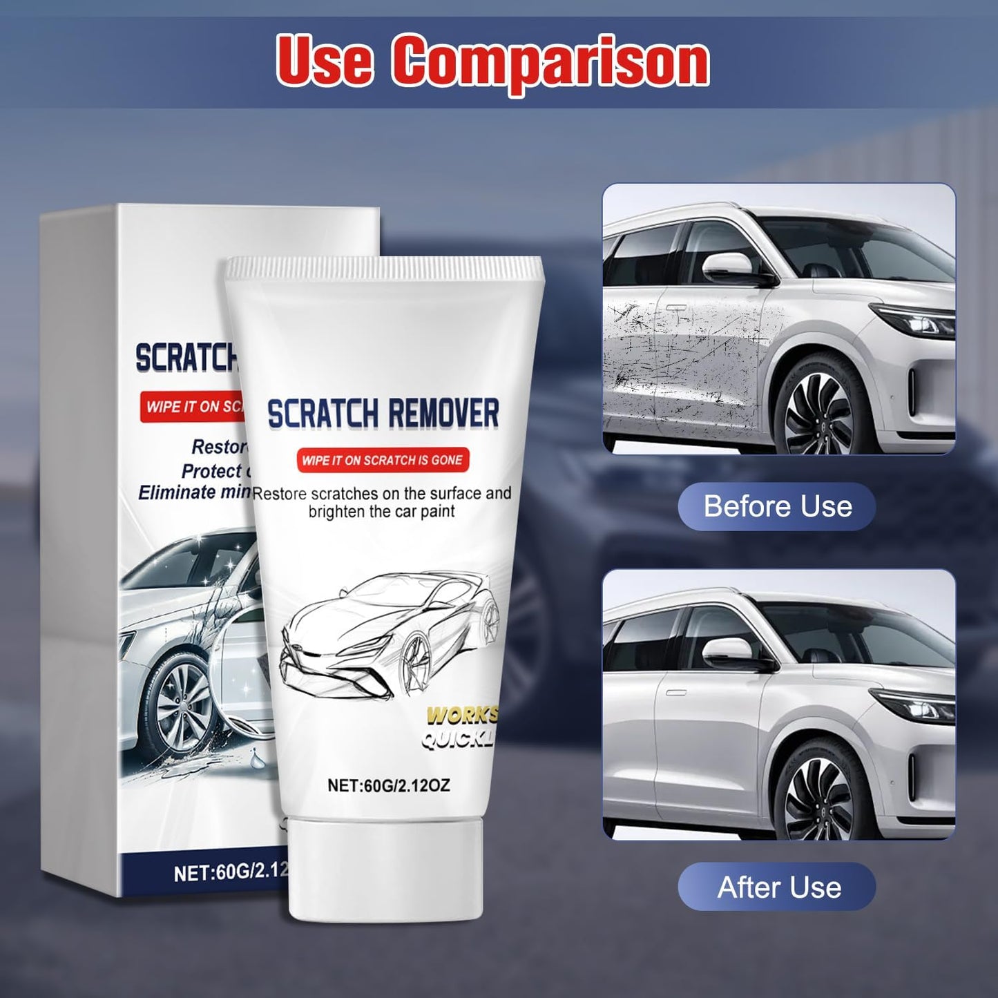 12PCS Upgrade Nano Sparkle Cloth Car Scratch Remover, Car Scratch Repair Paste, Magic Nano Cleaning Cloth
