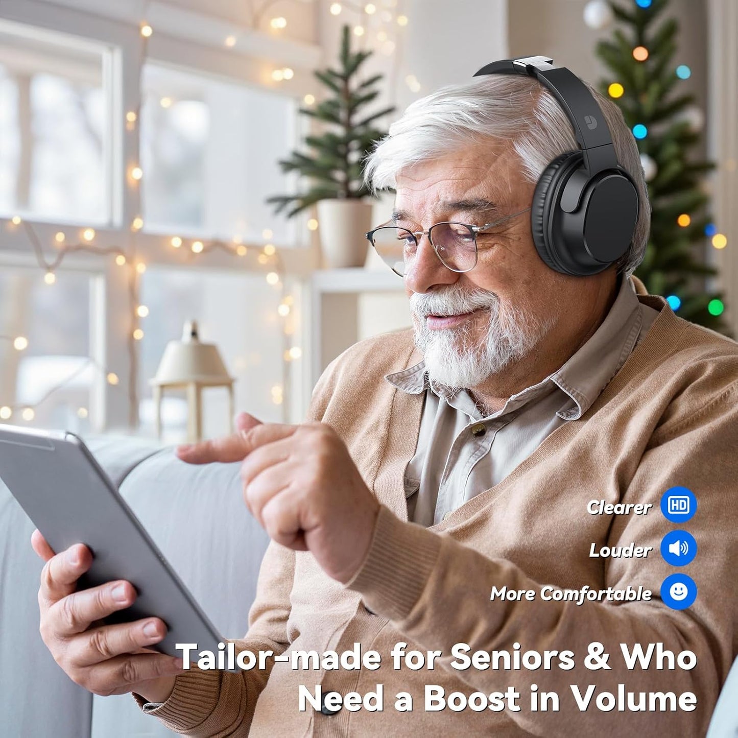 Dytole Wireless Headphones for TV, 65-Hour