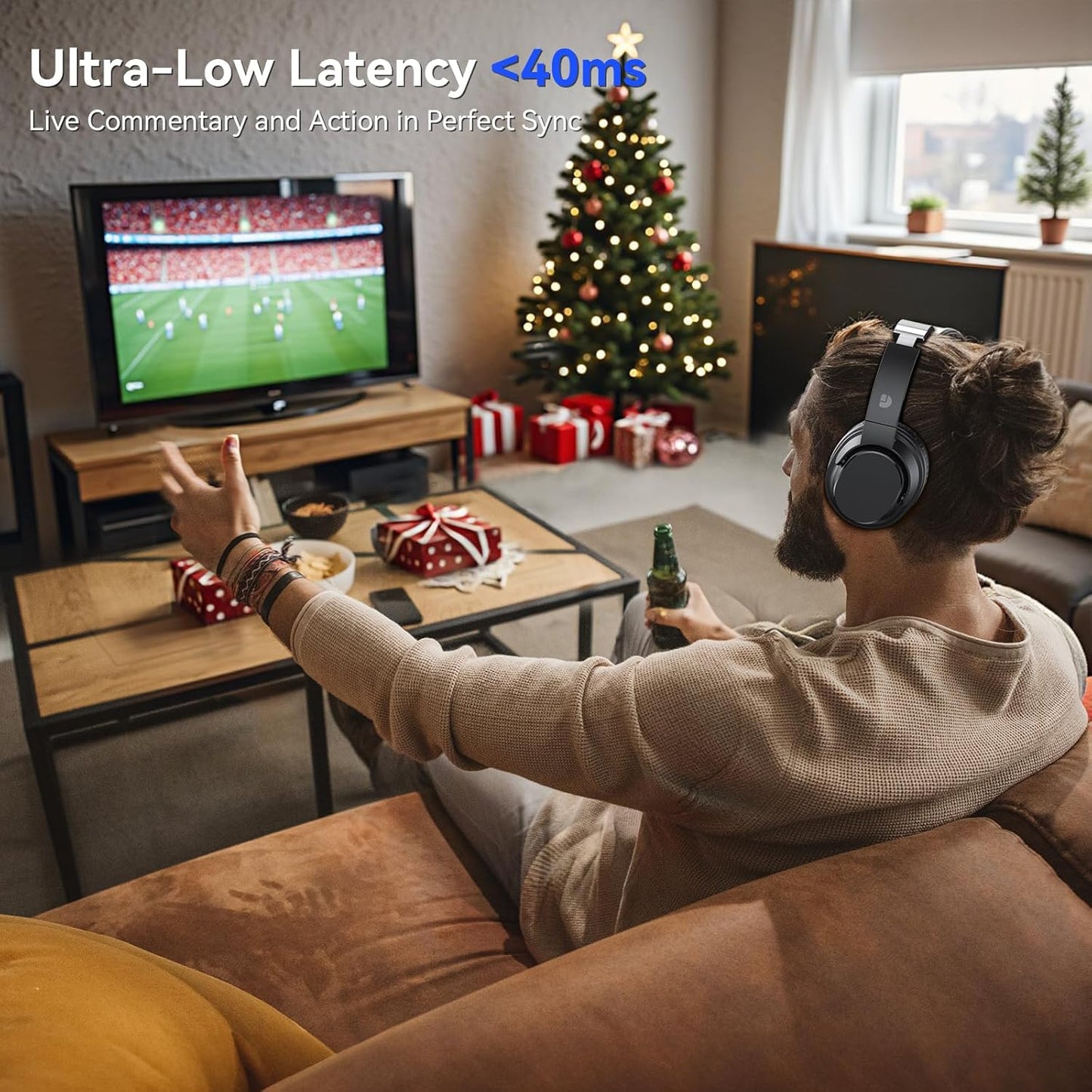 Dytole Wireless Headphones for TV, 65-Hour