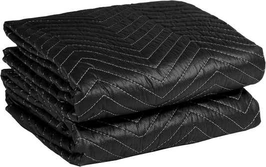 (2 Pack) Moving Blanket, 40"x 72" Thick Moving Blankets Heavy Duty Furniture Moving Pads Quilted Packing Blankets for Moving Supplie