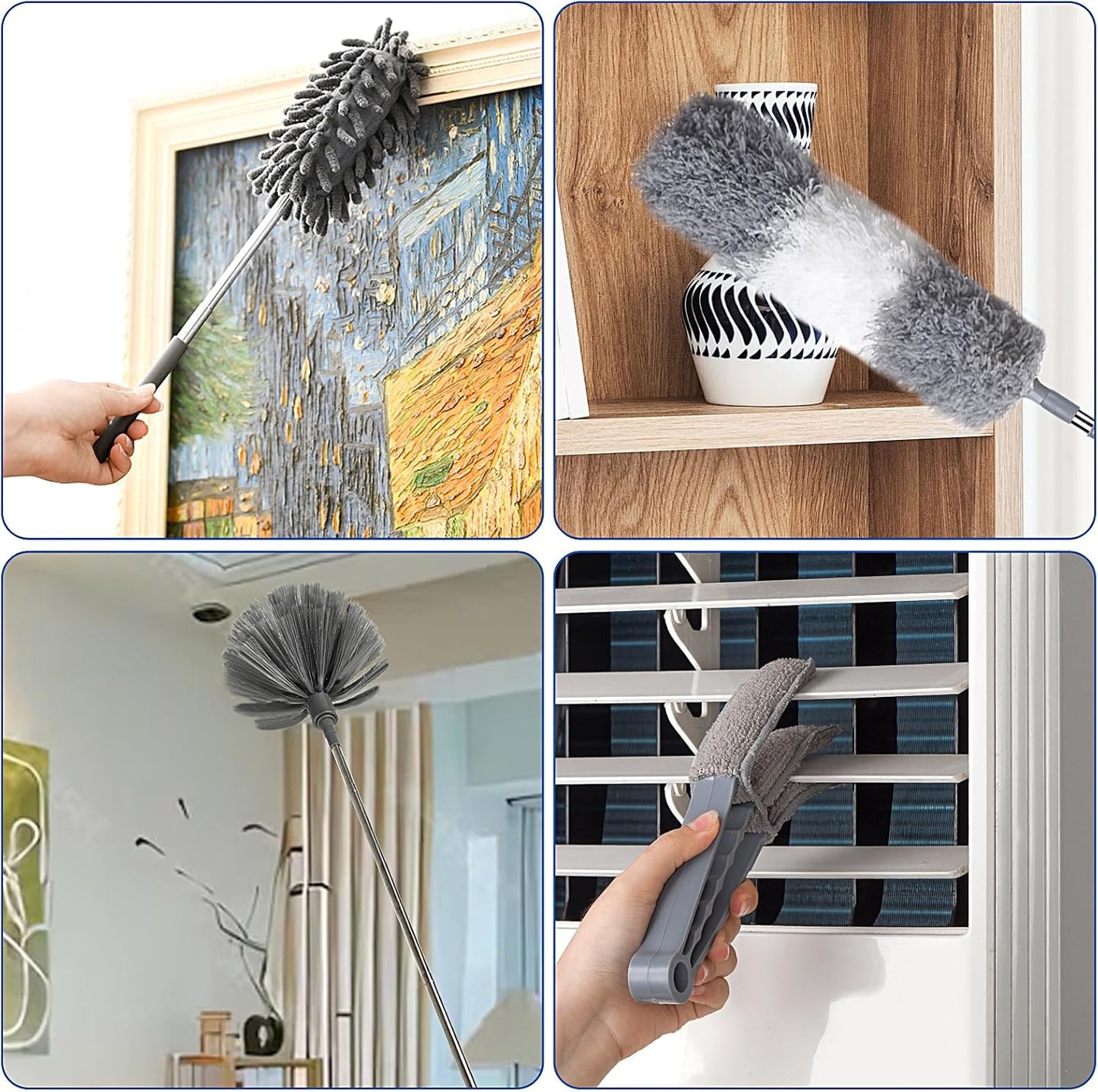 Dusters Set, 10PCS with Extension Pole 100''