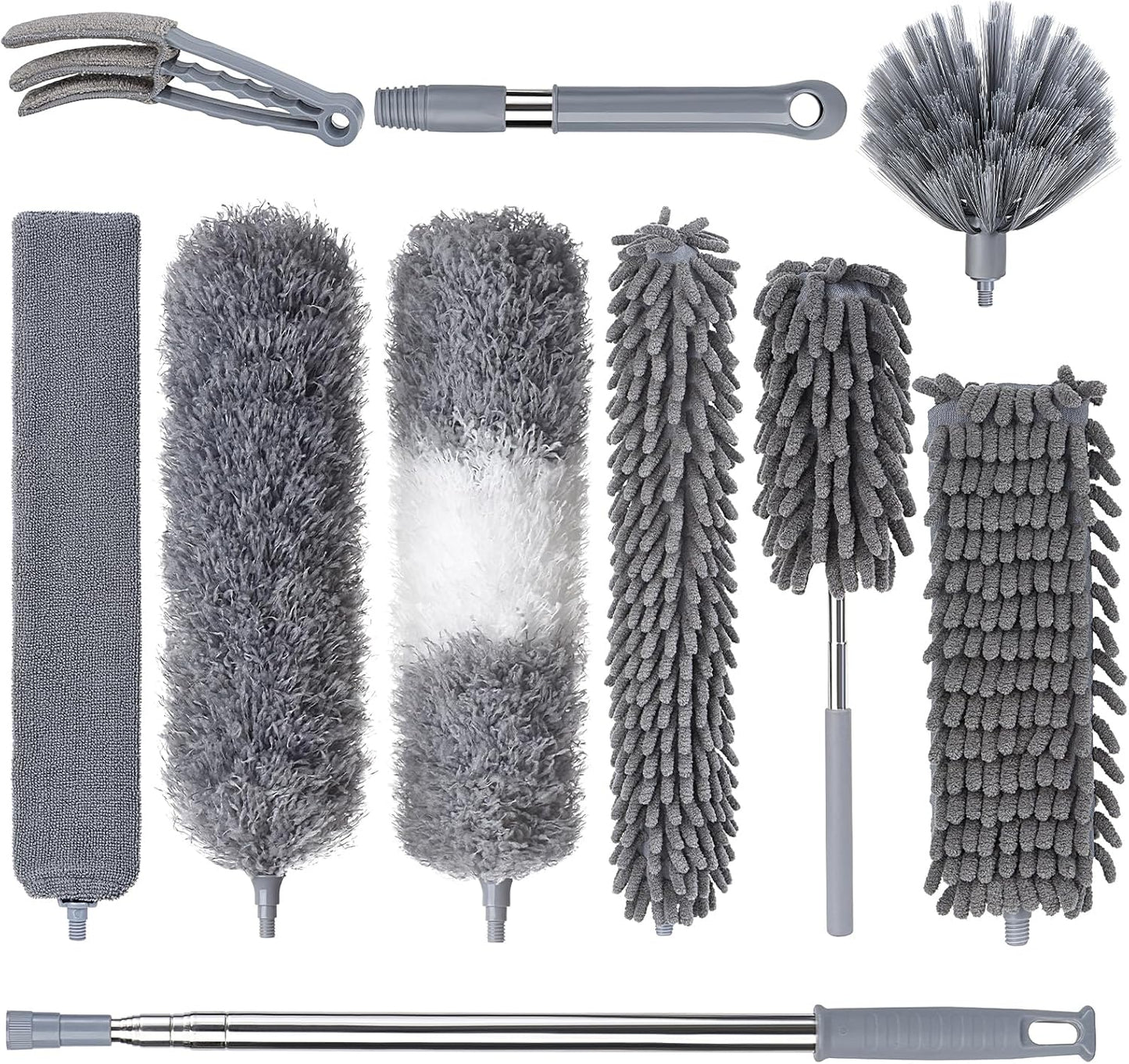 Dusters Set, 10PCS with Extension Pole 100''