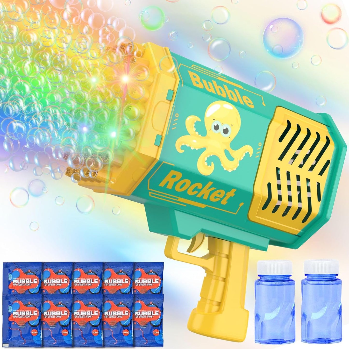 Bubble Gun, 69 Holes Bubble Machine Gun