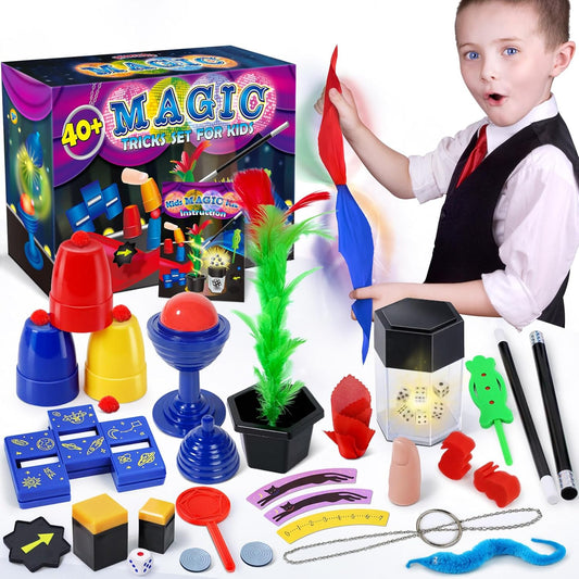 Heyzeibo Magic Set - Magic Tricks Kit With Step-By-Step Instructions for Kids Ages 6-12 - Magic Toy Gifts for Girls and Boys Beginners